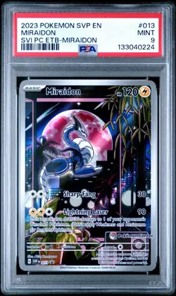 Miraidon - 013 (Pokemon Center Exclusive) 013 Sv: Scarlet & Violet Promo PSA 9 - Image 1