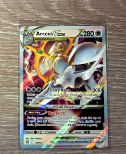 POKEMON BRILLIANT STARS ARCEUS VSTAR ULTRA RARE 123/172 TCG HOLO - Image 1