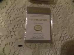 Vintage Pikachu Burger King Pokemon 23k Gold Plated Trading Card Been Opened - Image 5
