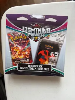 Pokemon Lightning Power Box: 1 BOOSTER PACK; 65 SLEEVES; 1 CODE CARD - Image 1