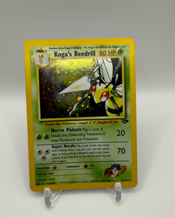 Koga's Beedrill 9/132 Gym Challenge HOLO RARE - LP Pokemon Card - Image 1
