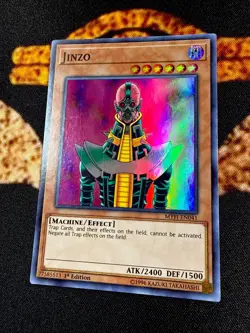 ?? YUGIOH • JINZO • SUPER RARE • MYFI-EN041 • 1st EDITION • VLP ?? - Image 3