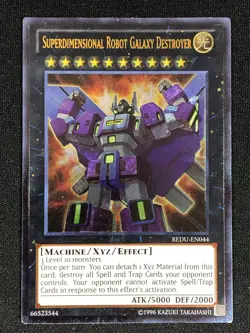 YUGIOH SUPERDIMENSIONAL ROBOT GALAXY DESTROYER REDU-EN044 ULTIMATE NM - Image 1