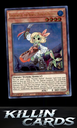 1st Edition Goldenhair, the Newest Plunder Patroll GFP2-EN094 Ultra Rare Ghosts - Image 1
