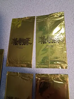 Yu-Gi-Oh The Movie 2004 Gold Promo - 5 Packs Sealed New/Factory Sealed - Image 3
