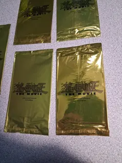Yu-Gi-Oh The Movie 2004 Gold Promo - 5 Packs Sealed New/Factory Sealed - Image 4
