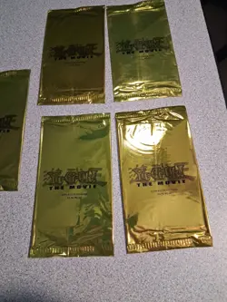 Yu-Gi-Oh The Movie 2004 Gold Promo - 5 Packs Sealed New/Factory Sealed - Image 5
