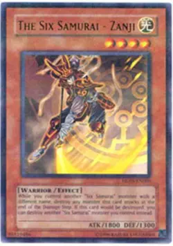 Yugioh! LP The Six Samurai - Zanji - HL05-EN005 - Parallel Rare - Promo Edition - Image 1