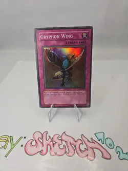 YUGIOH - GRYPHON WING - SDP-050 - MISPRINT FOIL SHIFT ERROR - UNLIMITED - HOLO - Image 2