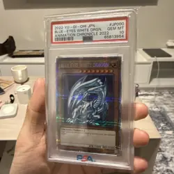 Yu-Gi-Oh! TCG Blue-Eyes White Dragon AC02-JP000 PSA 10 GEM MINT - Image 3