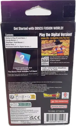 Bandai Dragon Ball Super Fusion World Starter Deck FS01 Son Goku TCG Card Game - Image 4