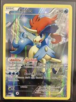 Pokemon Card - Keldeo XY118 - Black Star Promo Full Art Holo - Image 1