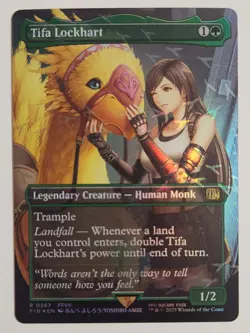 Tifa Lockhart Borderless Chocobo Track Foil MTG Final Fantasy NM - Image 1