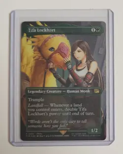 Tifa Lockhart Borderless Chocobo Track Foil MTG Final Fantasy NM - Image 3