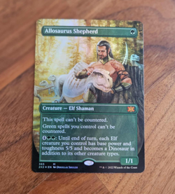 Allosaurus Shepherd - BORDERLESS FOIL - NM - MTG - Image 1