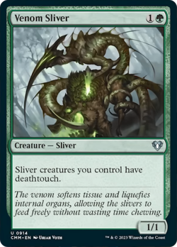 Venom Sliver [Commander Masters] Magic MTG - Image 1