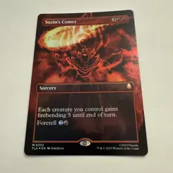 Sozin’s Comet FOIL Borderless 0332 Avatar TLA MTG Mythic Regular Sorcery Mint NM - Image 2