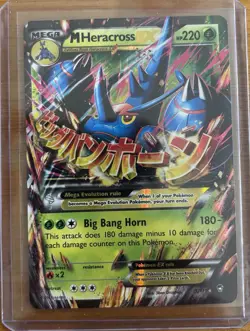 Pokemon Mega M Heracross EX TCG 5/111 XY Furious Fists Holo Ultra Rare - Image 1