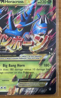 Pokemon Mega M Heracross EX TCG 5/111 XY Furious Fists Holo Ultra Rare - Image 2