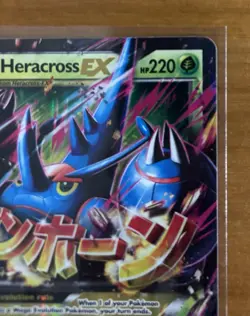 Pokemon Mega M Heracross EX TCG 5/111 XY Furious Fists Holo Ultra Rare - Image 4