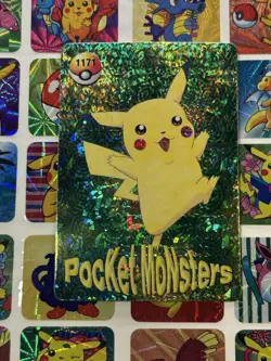 Pokemon Vintage Pocket Monsters Vending HOLO Prism Sticker 1999 Bandai Nintendo - Image 4
