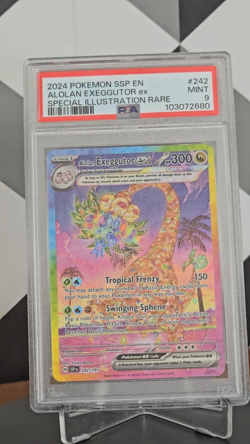 2024 POKEMON TCG - SURGING SPARKS #242 ALOLAN EXEGGUTOR EX SIR PSA 9 MINT ?? - Image 2