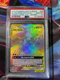 Moltres & Zapdos & Articuno GX 69/68 Hidden Fates PSA 10 Gem Mint Pokemon TCG - Image 1