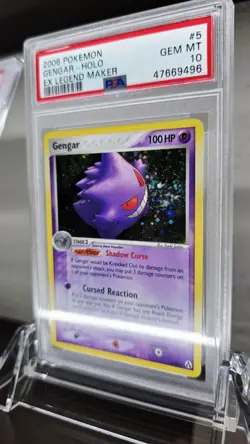 Pokemon Gengar EX Legend Maker Holo PSA 10 Pop 70 - Image 2