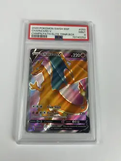 Charizard PSA 9 Mint Pokemon 2020 Champions Path 050 TCG SWSH BSP CHARIZARD V - Image 5