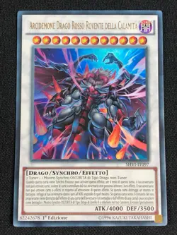 YUGIOH HOT RED DRAGON ARCHFIEND KING CALAMITY SHVI-IT097 1ST ULTRA NM ITALIAN - Image 1
