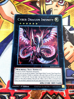 Cyber Dragon Infinity ra04-en068 1st Edition (NEW) Secret Rare Yu-Gi-Oh! - Image 1