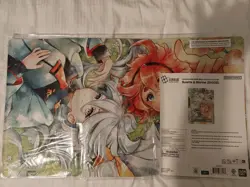 Gundam Card Game Suletta & Miorine EVX02 Playmat and Card Set Bandai Card Fest - Image 1