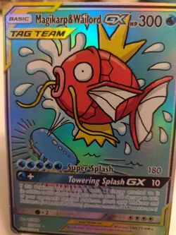 "Display Card"High Quality,Magikarp & Wailord Tagteam,Textured"Display-card" - Image 1