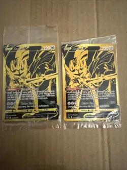 Pokemon Zacian v SWSH076 Sealed Promo Card - 2 Card Lot - Image 1