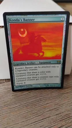 KONDA'S BANNER Magic the Gathering MTG Legendary Artifact FOIL 2004 Trading Card - Image 1