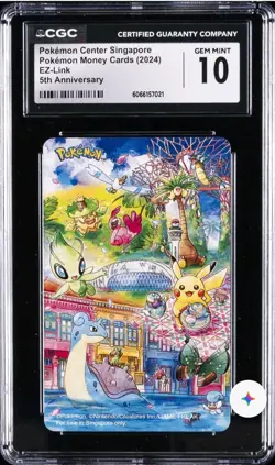 2024 POKEMON MONEY CARDS POKEMON CENTER SINGAPORE CGC 10 GEM MINT - Image 1