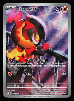 Charcadet 022 Illustration Rare Mega Evolutions Promo Pokemon Card - Image 1