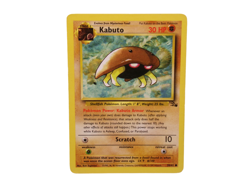 Pokemon Fossil Set Unlimited Print Kabuto Card #50/62 Common Used VGC - Image 2
