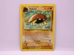Pokemon Fossil Set Unlimited Print Kabuto Card #50/62 Common Used VGC - Image 4