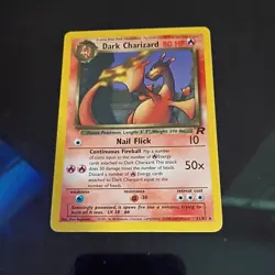 Pokemon Dark Charizard TCG Non-Holo Rare Card 21/82 LP/MP Condition - Image 5