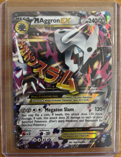 M Aggron EX 94/160 Primal Clash XY Mega Ultra Rare Holo Pokemon Card - Image 1