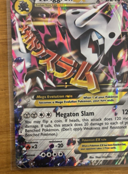 M Aggron EX 94/160 Primal Clash XY Mega Ultra Rare Holo Pokemon Card - Image 5