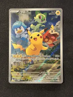 Pikachu #27 Sealed Promo Card Pokemon TCG Black Star Promo Paldea Evolved Promo - Image 1