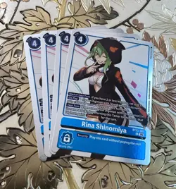 Digimon Card Game Playset Rina Shinomiya BT22-085 R Cyber Eden - Image 1