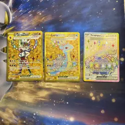 Terapagos UPC 3 Card Promo Set Display Cinderace Lapras Pokemon SVP 163 164 165 - Image 1
