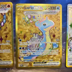 Terapagos UPC 3 Card Promo Set Display Cinderace Lapras Pokemon SVP 163 164 165 - Image 3