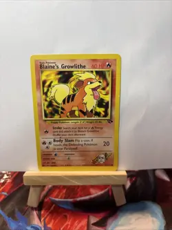 Blaine's Growlithe - 62/132 - Common - Gym Challenge - Pokemon Card - MP - Image 1