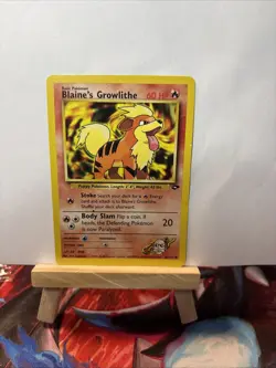 Blaine's Growlithe - 62/132 - Common - Gym Challenge - Pokemon Card - MP - Image 2