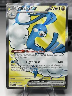 Pokemon TCG Altaria EX Full Art Ultra Rare Holo Card Paradox Rift 232/182 - Image 1