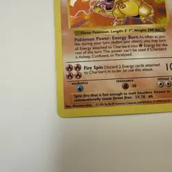 Pokemon TCG Charizard Holo Shadowless Card 004/102 Base Set 1999 - Image 5